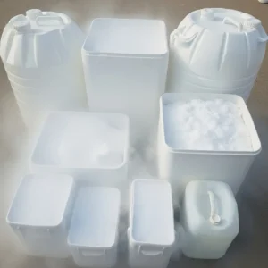 Various dry ice container sizes and packaging available for commercial and industrial use.