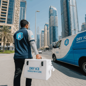 Delivering high-grade dry ice in the heart of Dubai’s business district.
