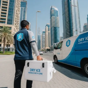 Delivering high-grade dry ice in the heart of Dubai’s business district.