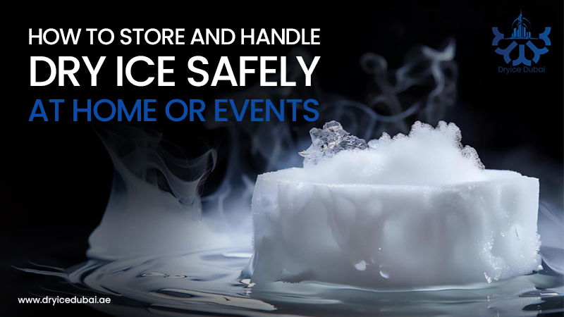 A block of dry ice emitting vapor.