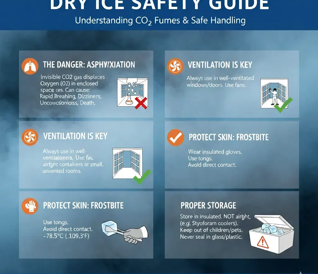 dry ice safety guide co2 fumes handling